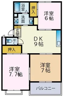 末広サンフレア【2階】の間取り