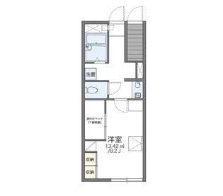 レオパレスレジェンド【1階】の間取り