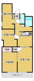 長野県上田市上野【マンション】の間取り