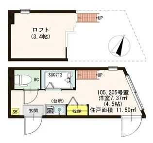 CERESIA 池袋West【1階】の間取り