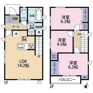 埼玉県さいたま市西区大字指扇【一戸建】の間取り