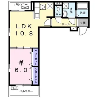 クレール パル【1階】の間取り