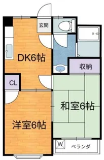 メゾンドール【5階】の間取り