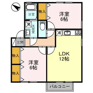 アドラブール I/II【1階】の間取り