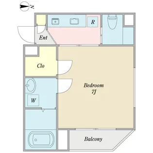 サン・ボヌール【2階】の間取り