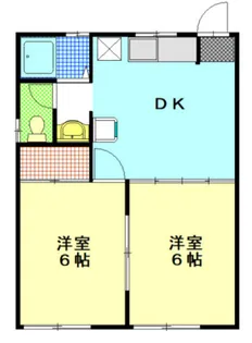 岸本コーポ【1階】の間取り