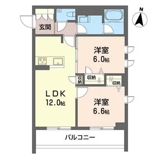 ブラン ノワール【2階】の間取り