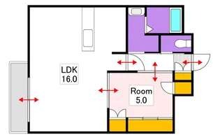 カネツグマンション【2階】の間取り