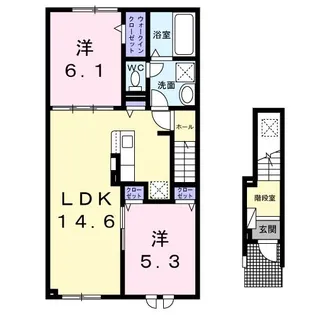 ティエラIII【2階】の間取り
