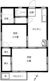 ホームズやくし【2階】の間取り