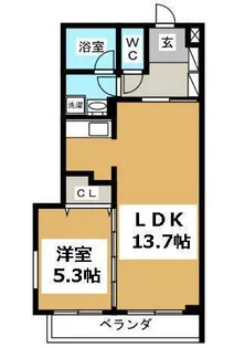 S-FORT泉中央【2階】の間取り