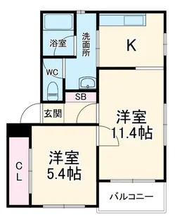 カサボニータ【2階】の間取り