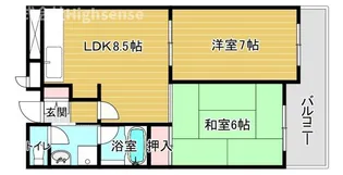 クレアコート【7階】の間取り