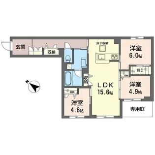 ステラスクネ【1階】の間取り