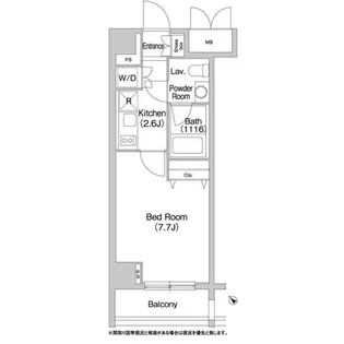 コンフォリア豊洲【1階】の間取り