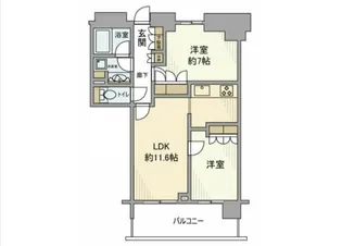 東京都新宿区西新宿8【マンション】の間取り