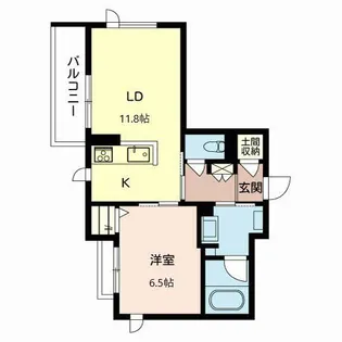 大阪府豊中市本町3【マンション】の間取り