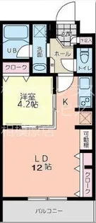 フォレット・デ・ソレイユ【4階】の間取り