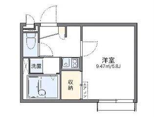 レオパレスカラコレス【2階】の間取り
