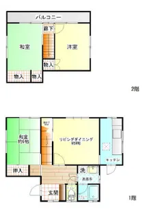 千葉県千葉市中央区村田町【一戸建】の間取り
