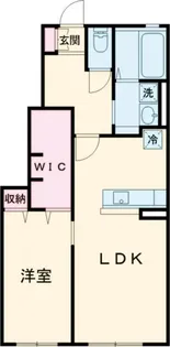 プラナス浜崎【1階】の間取り