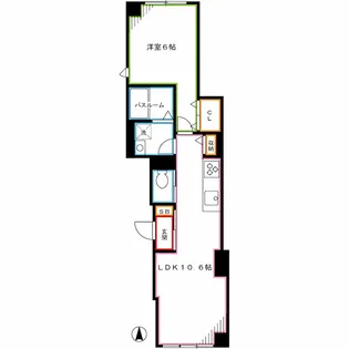 東京都中野区南台1【マンション】の間取り