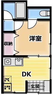 横須賀市安浦町1丁目アパート【1階】の間取り