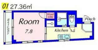 滋賀県大津市栄町【マンション】の間取り