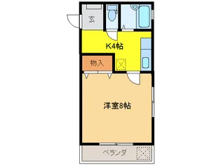 岐阜県岐阜市月丘町3【マンション】の間取り