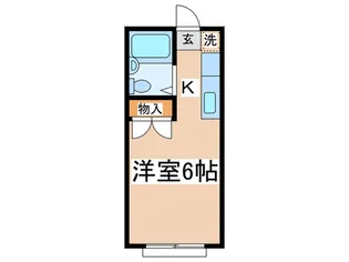 エステ-トピア西調布【1階】の間取り