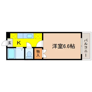 メゾン・ド・フォンテーヌ【2階】の間取り