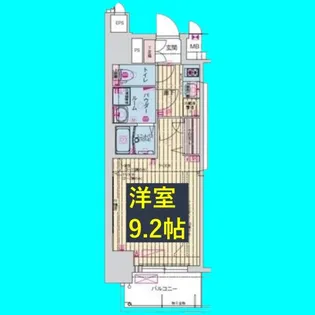 プレサンス栄フェル【6階】の間取り