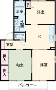 ディアコートE【2階】の間取り