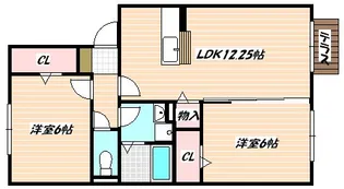 千葉県市川市北方町4【アパート】の間取り
