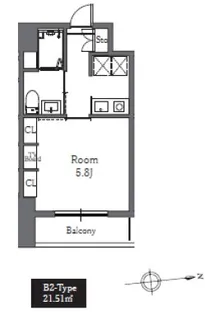 Totsu Residence Shiba 東通レジデンス芝【10階】の間取り