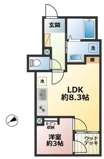 CS GARDEN飛田給【1階】の間取り
