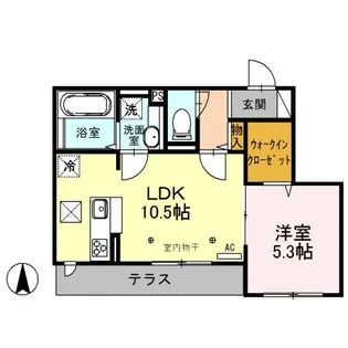ティルタ アユ【1階】の間取り