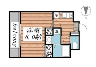アブニール小田原【2階】の間取り