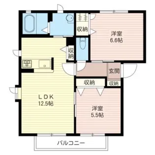 コルテ ディ ルーチェA【2階】の間取り