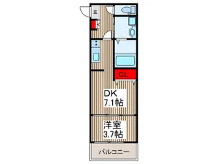 仮)キャメル西所沢プレミア【2階】の間取り