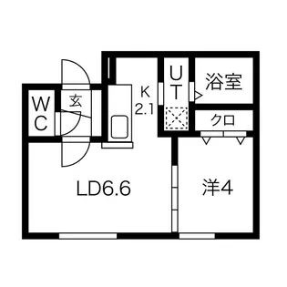 ベルコート西野【3階】の間取り