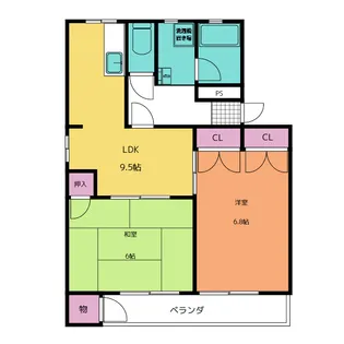 園山スリーハウス【1階】の間取り