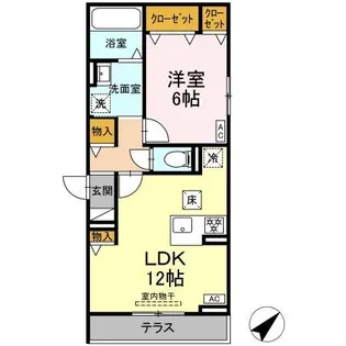 D-avanceつつじが丘II【1階】の間取り