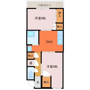 アールヒルズ取手【2階】の間取り