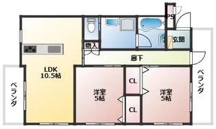 CASA M【2階】の間取り