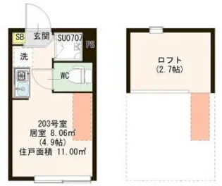 Lei maile elua【1階】の間取り
