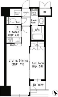 東京都新宿区四谷坂町【マンション】の間取り