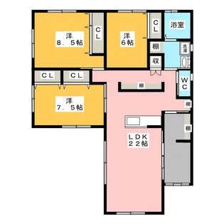 静岡県浜松市中央区有玉台4【一戸建】の間取り