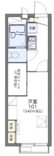 レオパレス砂漠のバラ【1階】の間取り