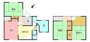 岡山県倉敷市玉島柏島【一戸建】の間取り